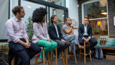 From left to right: FHF's Paul Afshar, activist Chidera Eggerue, RockCorps' Stephen Greene, Innocent's Katie Leggett and NatCen's Roger Harding. Photo: FHF